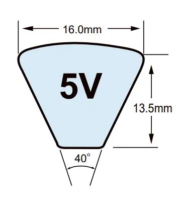 5V1700 V-Belt - 170.0" Length