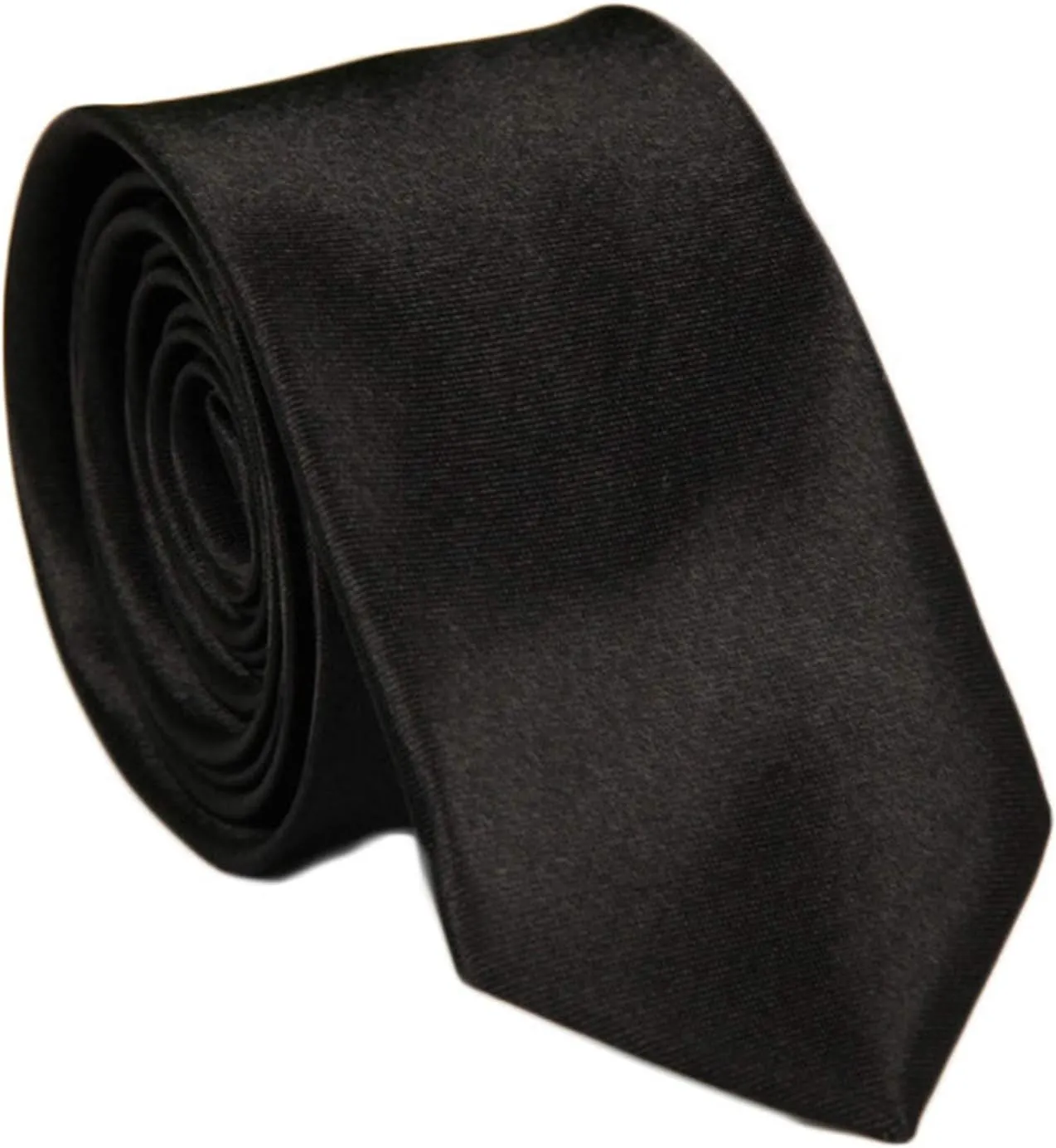 Andongnywell Men's and Women's Classic Solid Color Slim Tie Neckties Skinny Woven Ties Multicoloured Necktie