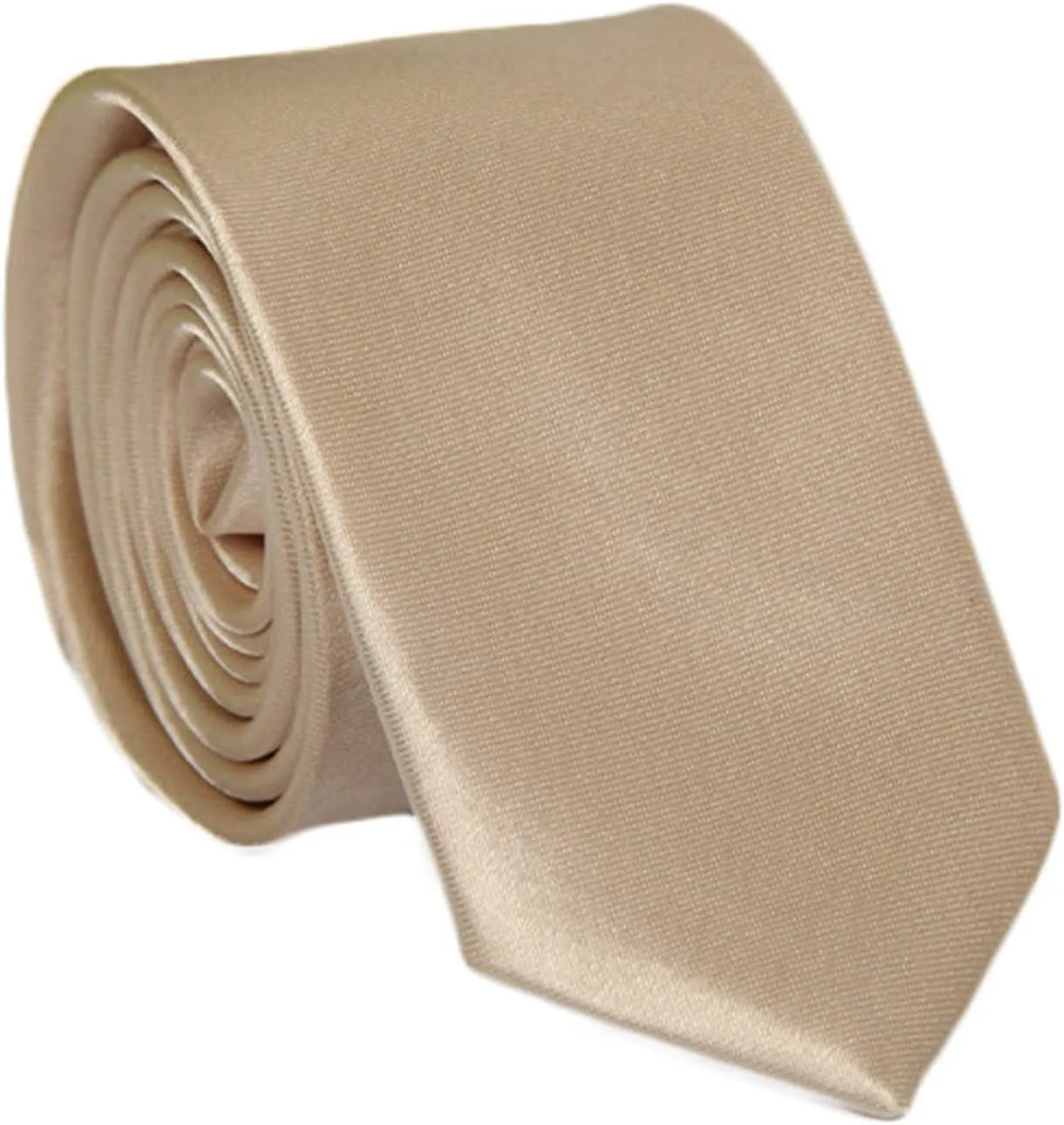Andongnywell Men's and Women's Classic Solid Color Slim Tie Neckties Skinny Woven Ties Multicoloured Necktie
