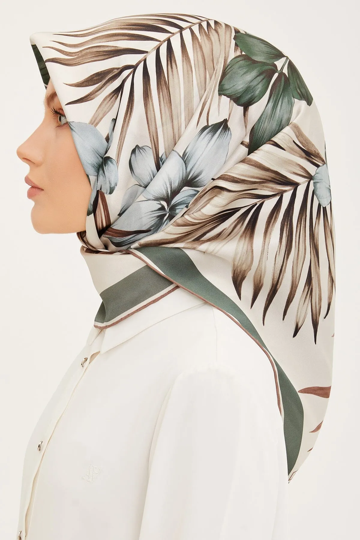 Armine Claris Floral Silk Scarf #7