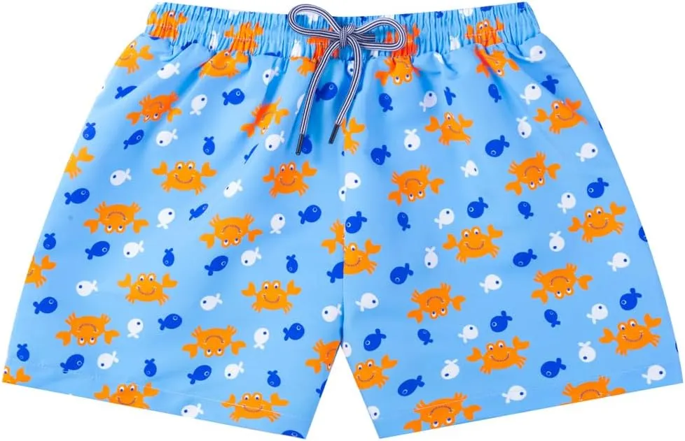 Baby Toddler Boys UPF 50  Rashguard Set Swimsuit with Sun Hat Bathing Suit Swimwear for Beach Pool Sun Protection