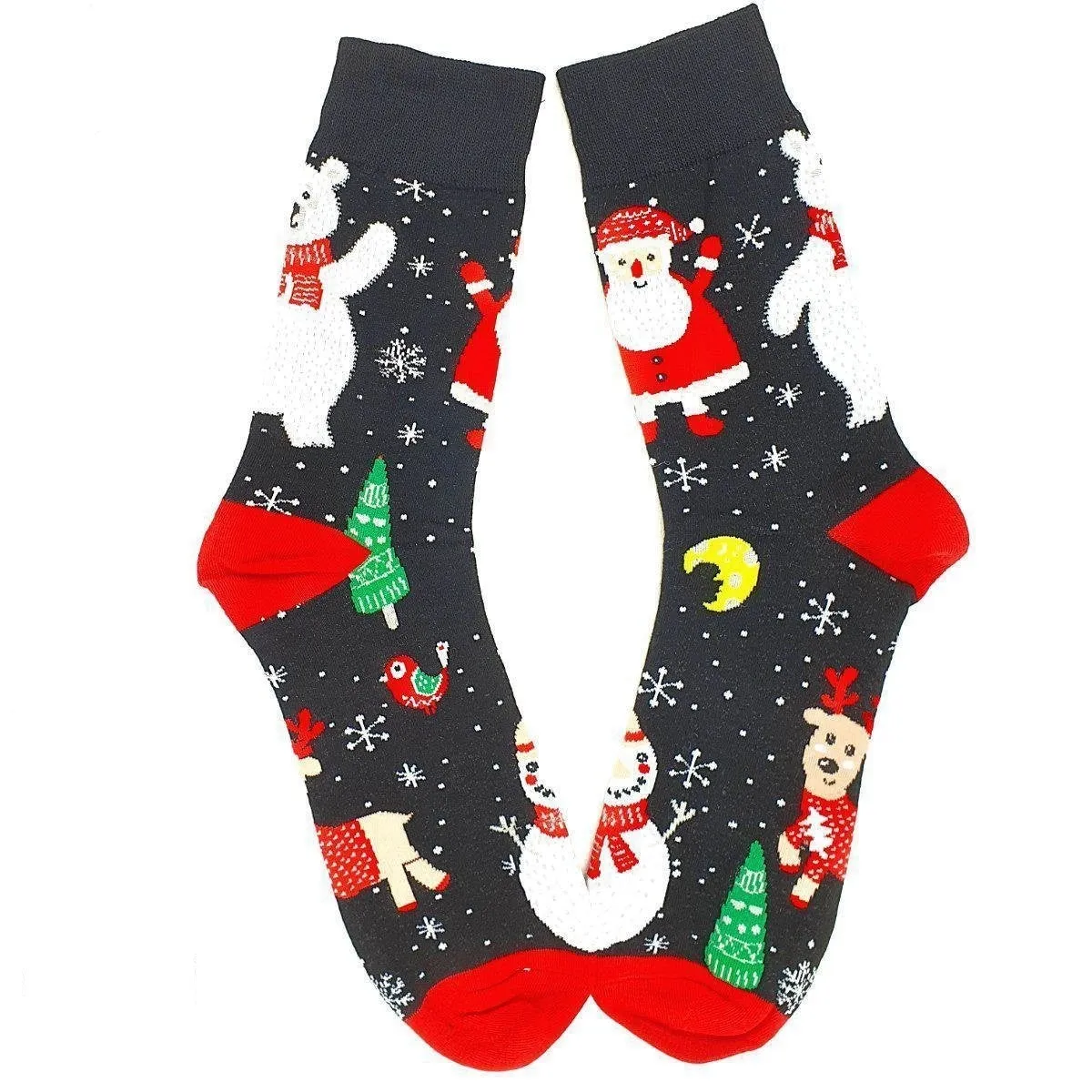 Christmas Socks Santa Clause & Polar Bear