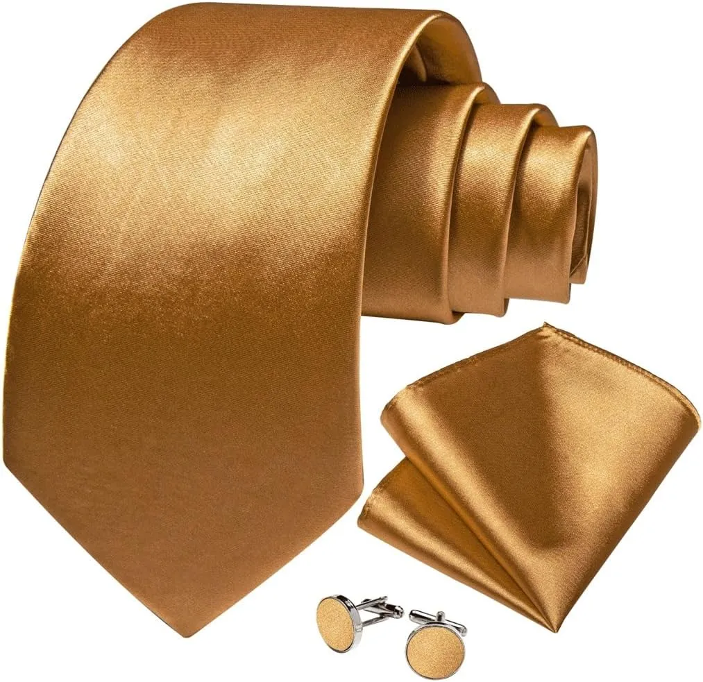 Classic Ties for Men Silk Polyster 150cm Length Wedding Party Neck Tie Set Pocket Square Men Gift