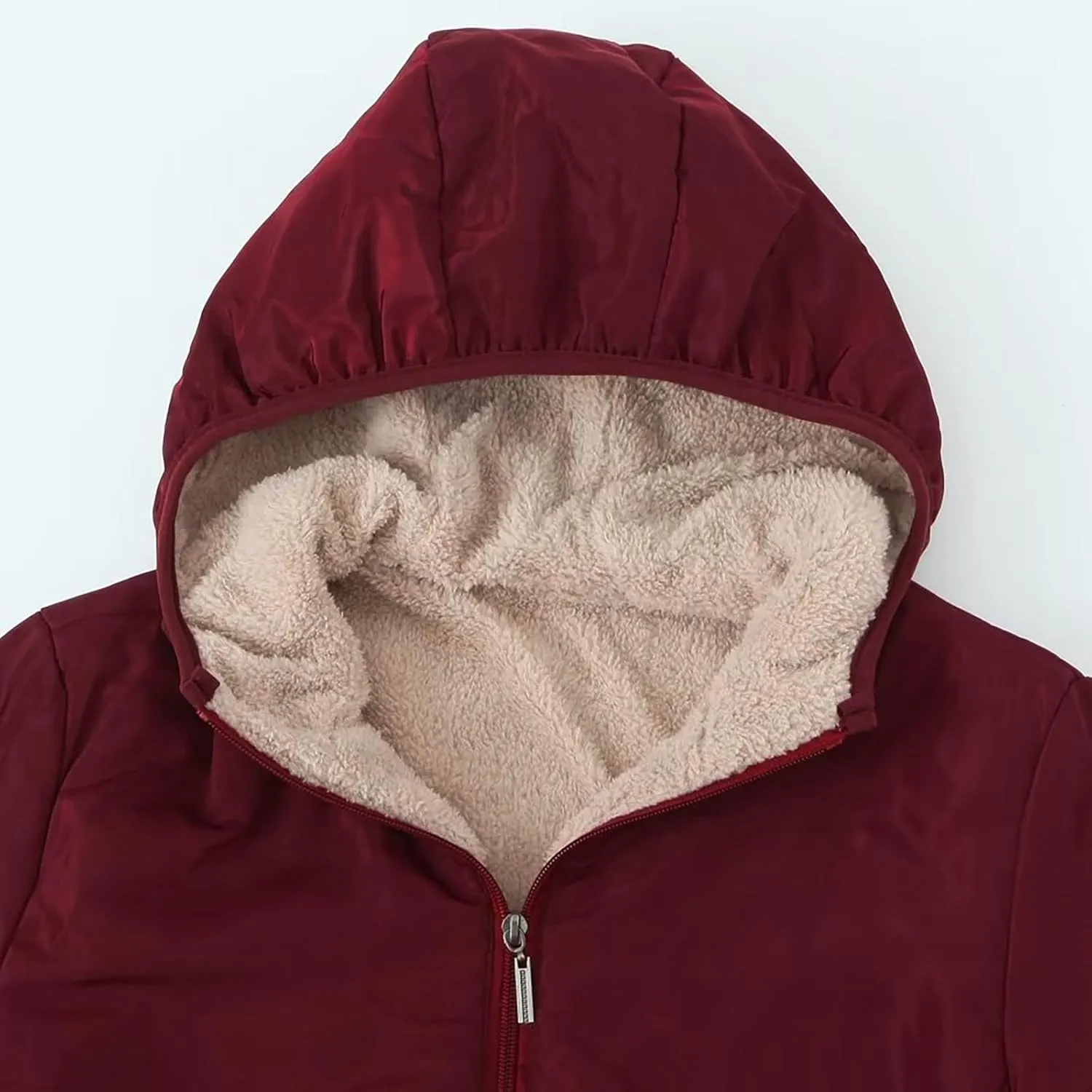 COTECRAM Women's 2023 Winter Warm Sherpa Lined Coat Fashion Plus Size Fleece Jackets Zip Up Hoodies Plush Sweatshirt Outwear