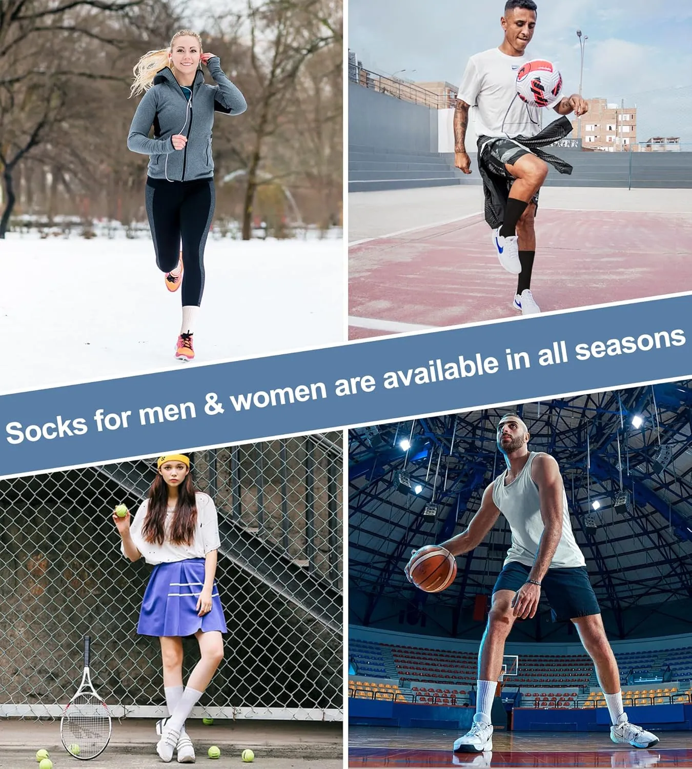 Crew Socks for Women Performance Cushioned Breathable Athletic Sock Sport Running Socks 3 Pairs
