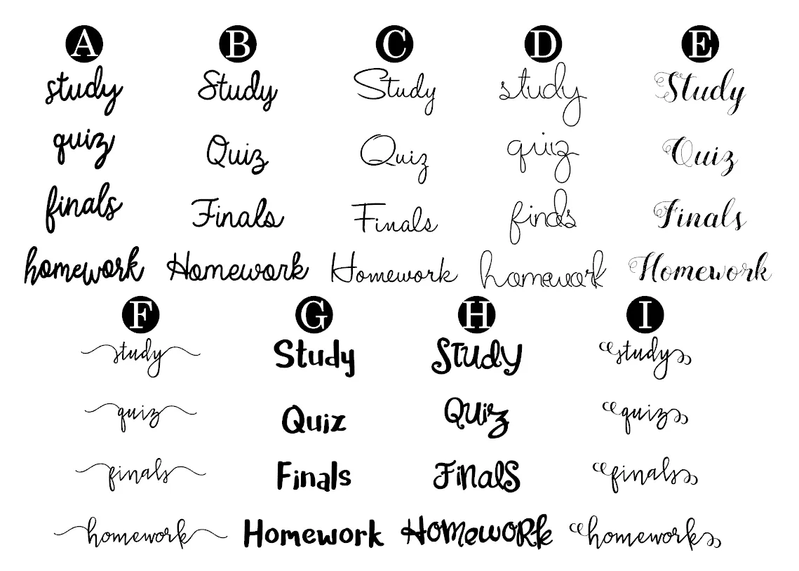 Custom Word Stickers