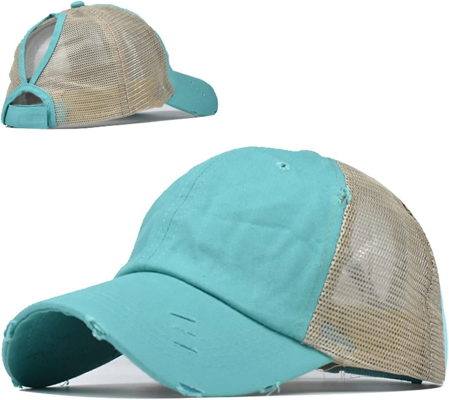 Fashion Style Ponytail Top Hats for Women Baseball Caps High Messy Bun Caps Ponycaps Dad Hats