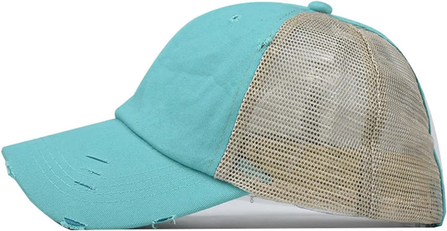 Fashion Style Ponytail Top Hats for Women Baseball Caps High Messy Bun Caps Ponycaps Dad Hats