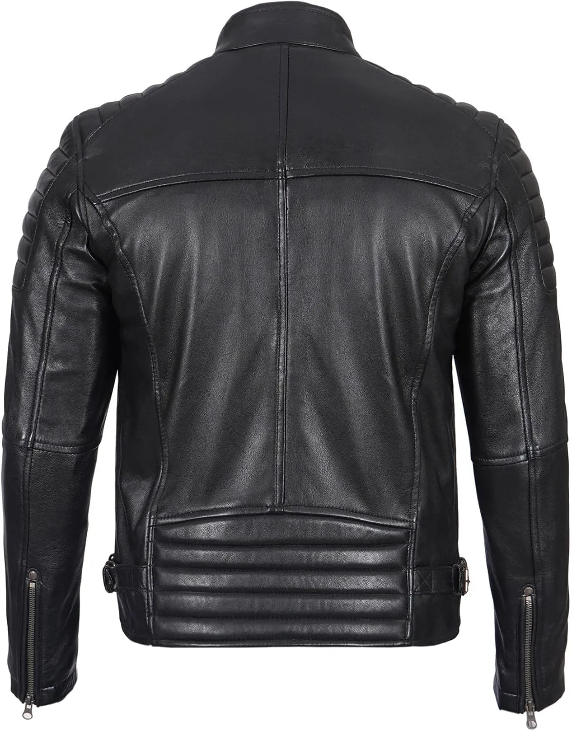 fjackets Cafe Racer Real Leather Jackets for Men - Timeless Style & Unmatched Craftsmanship
