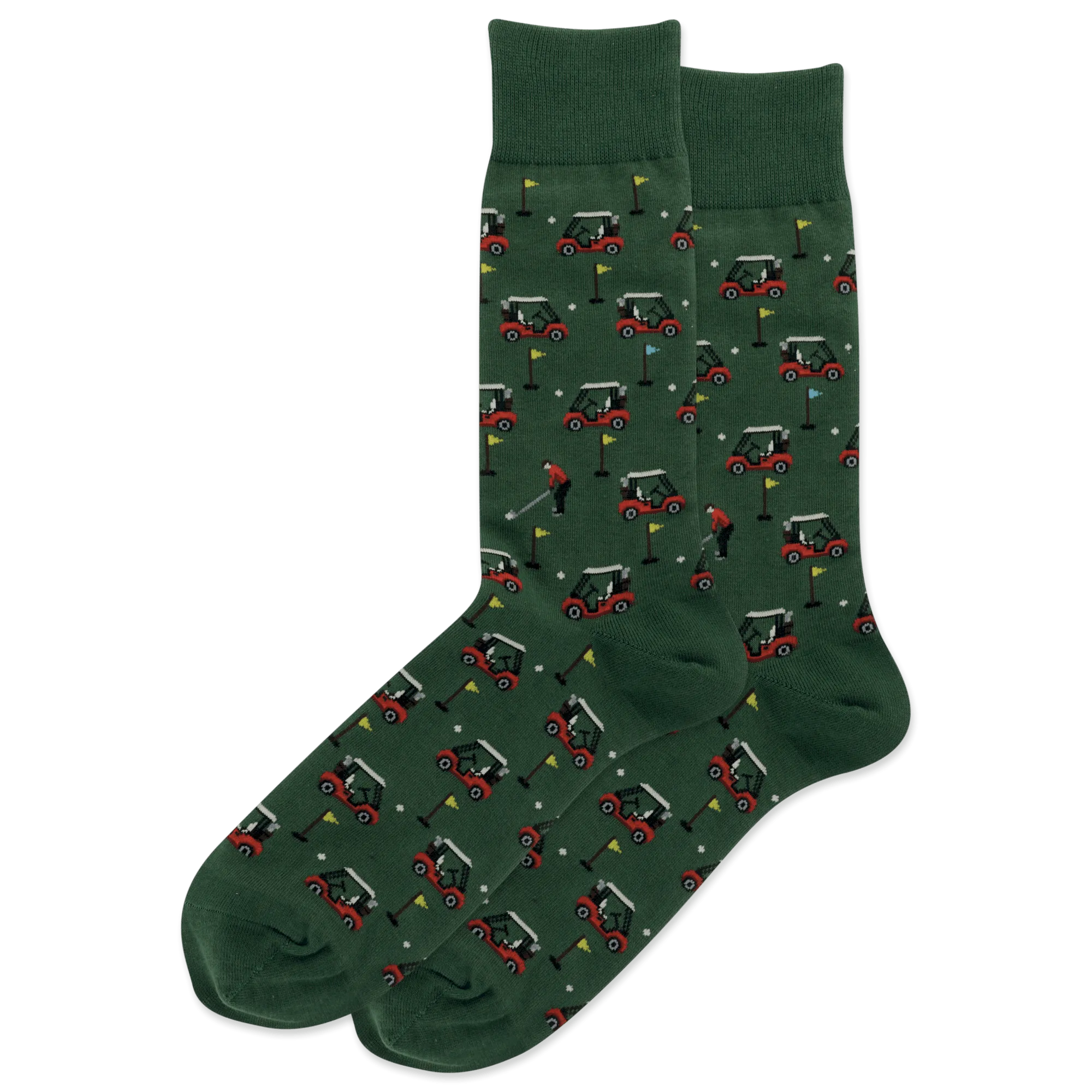 Golfer Carts Men's Crew Socks