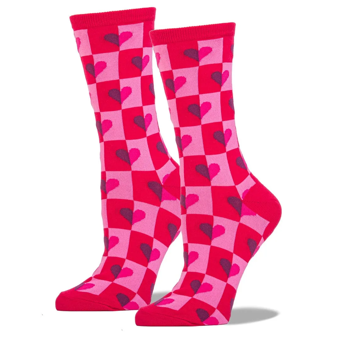 Half Hearts Socks Women's Crew Sock