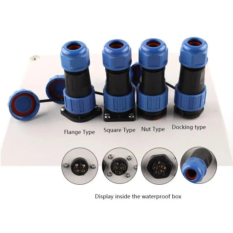 IP68 Waterproof Connector LD20 No Soldering Cable Connector