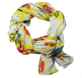Japanese Garden Scarf - Cream