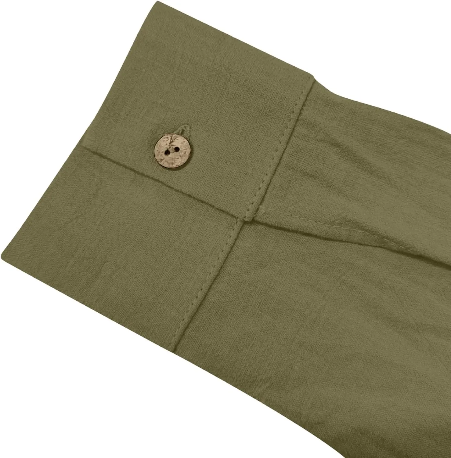 Linen Button-Front Top for Women - Cool & Airy Short Sleeve Shirt, Moisture-Wicking, Multiple Neutral Colors