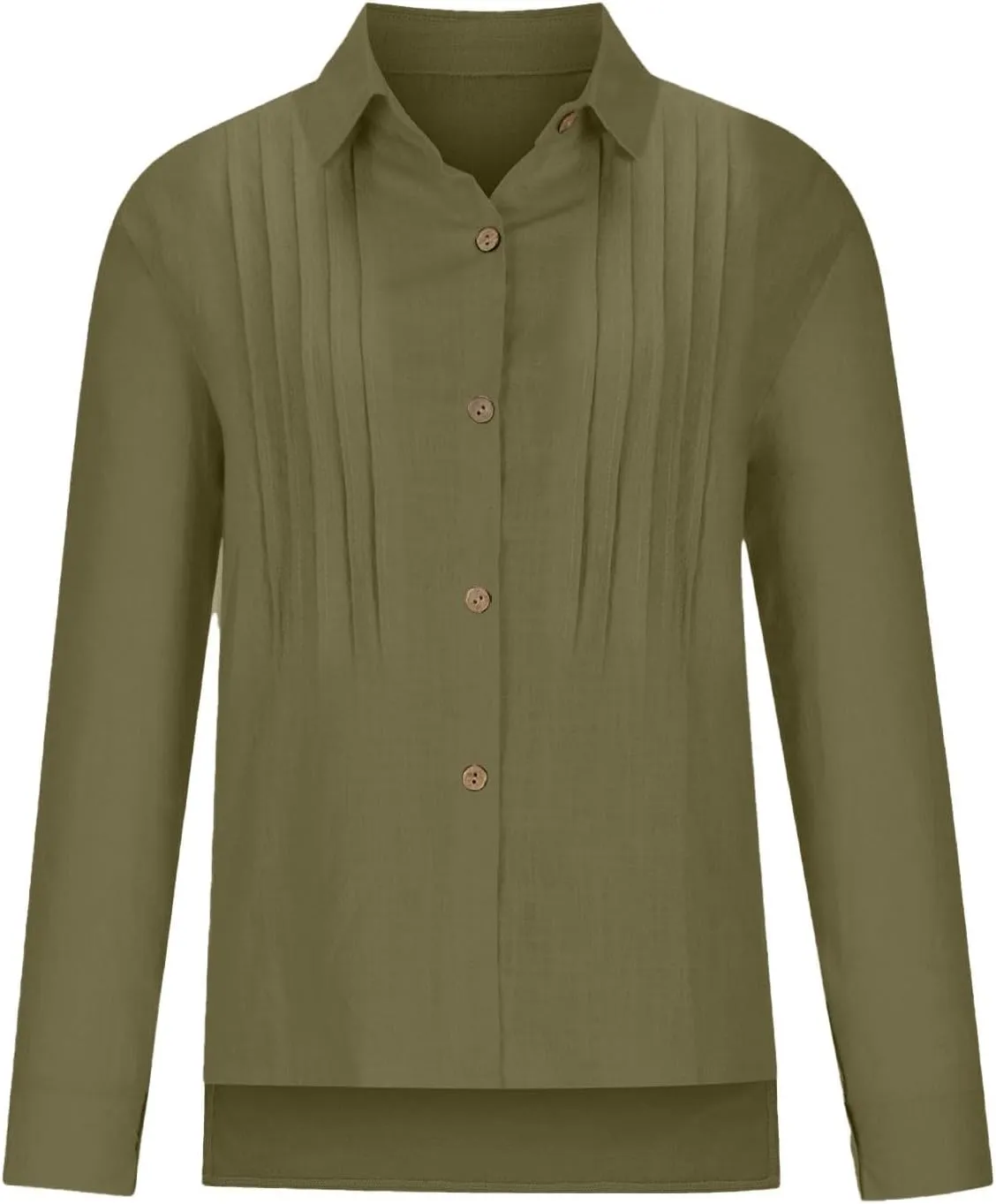 Linen Button-Front Top for Women - Cool & Airy Short Sleeve Shirt, Moisture-Wicking, Multiple Neutral Colors