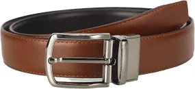 Men Classic Vintage Genuine Leather Belt Casual Reversible Belt Strap With Adjustable