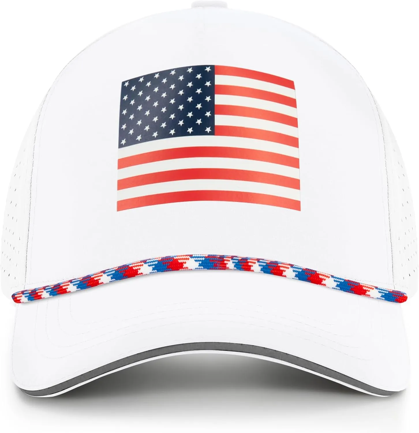 Oversize XL XXL XXXL American Flag Trucker Hat, Waterproof Quick Dry Snapback Hats, Large USA Baseball Cap for Men Big Heads