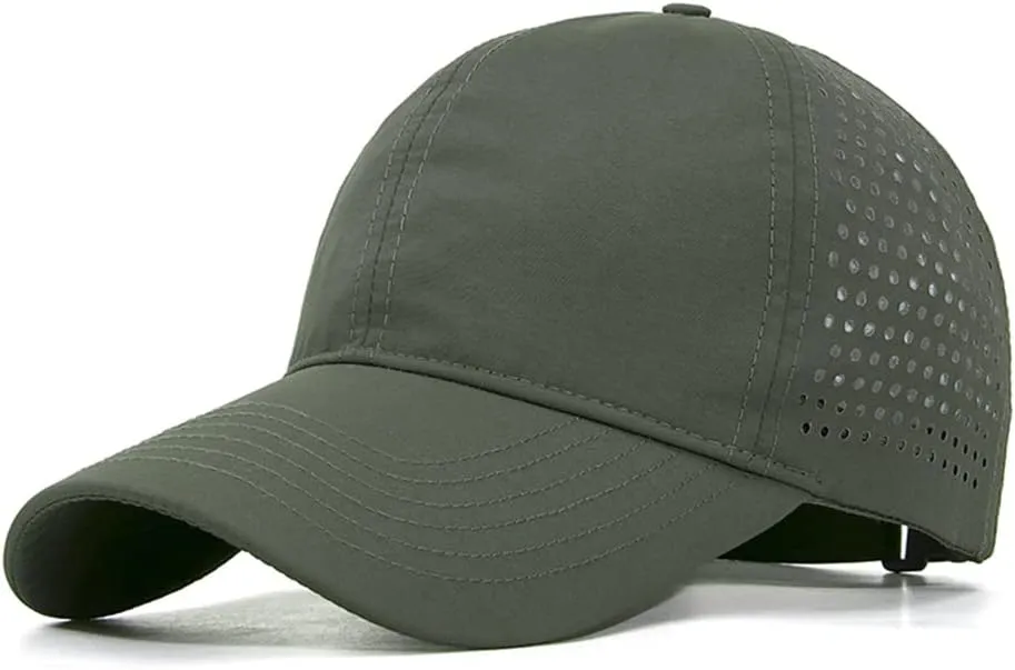 Oversize XXL Baseball Caps,Quick Dry Mesh Sports Hat for Big Heads 22"-25"，Waterproof Lightweight Running Sun Hat.