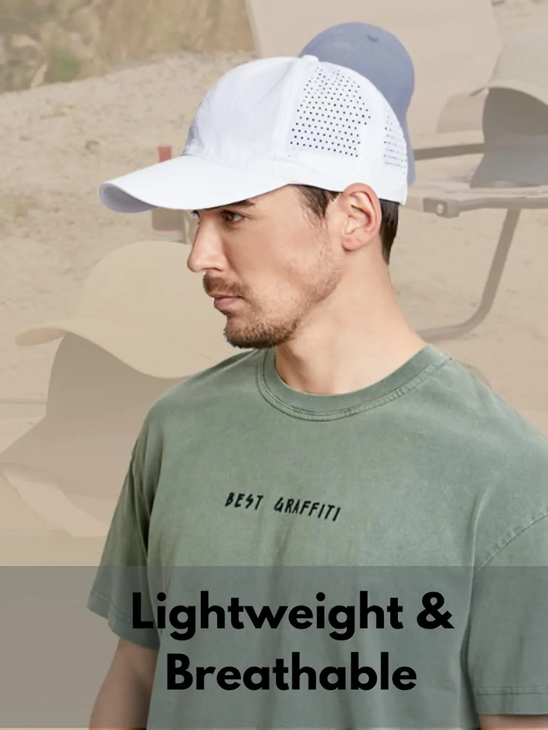 Oversize XXL Baseball Caps,Quick Dry Mesh Sports Hat for Big Heads 22"-25"，Waterproof Lightweight Running Sun Hat.