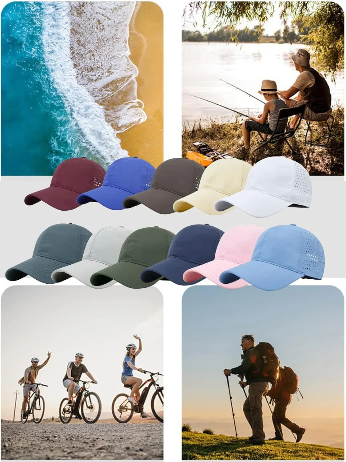 Oversize XXL Baseball Caps,Quick Dry Mesh Sports Hat for Big Heads 22"-25"，Waterproof Lightweight Running Sun Hat.