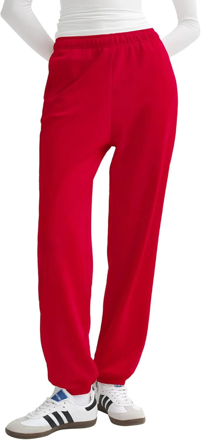 PUMIEY Women's Sweatpants High Waisted Baggy Sweat Pants Workout Casual Joggers Pants Airy Collection