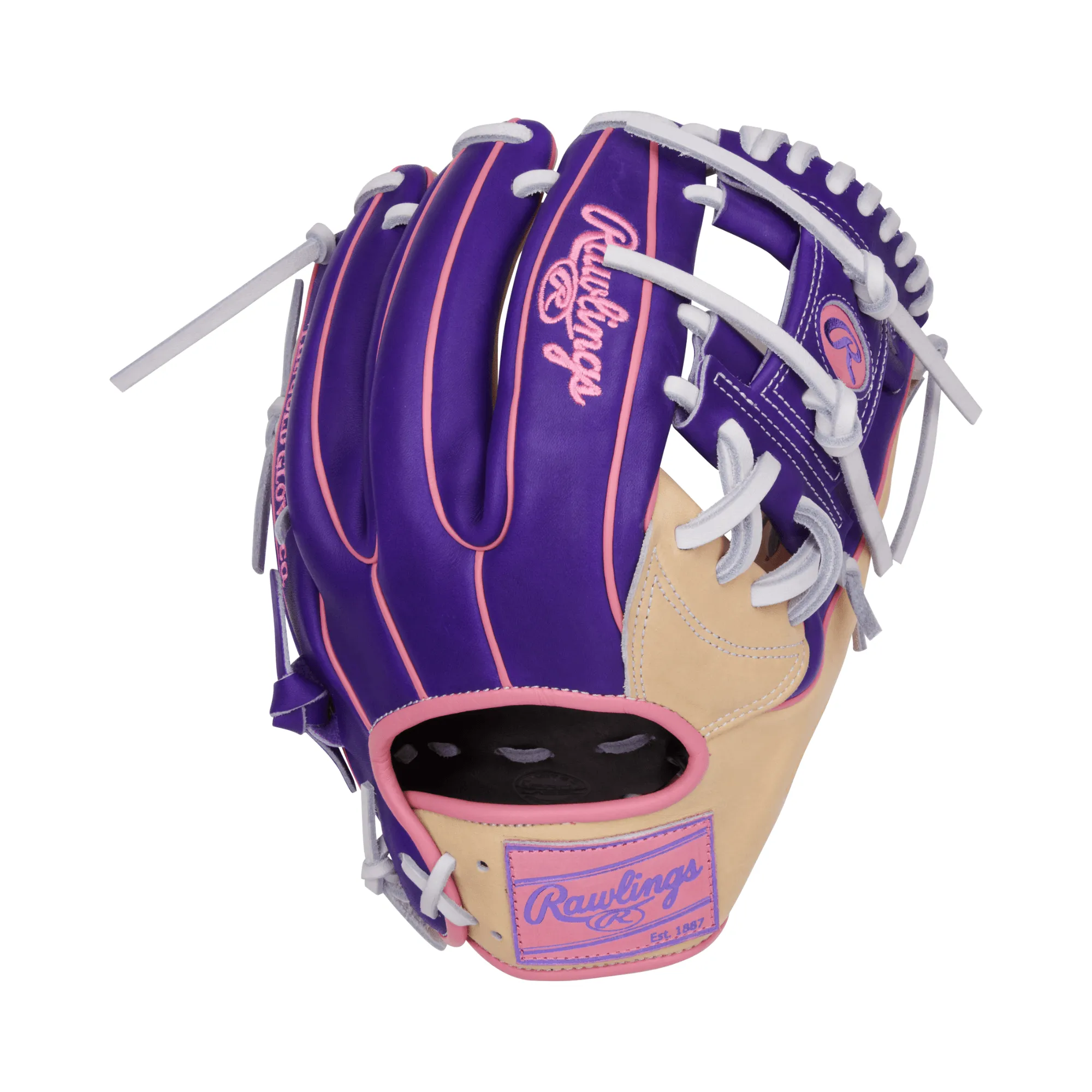 Rawlings Vibrant Series Heart of the Hide 11.5 Camel/Purple/Pink
