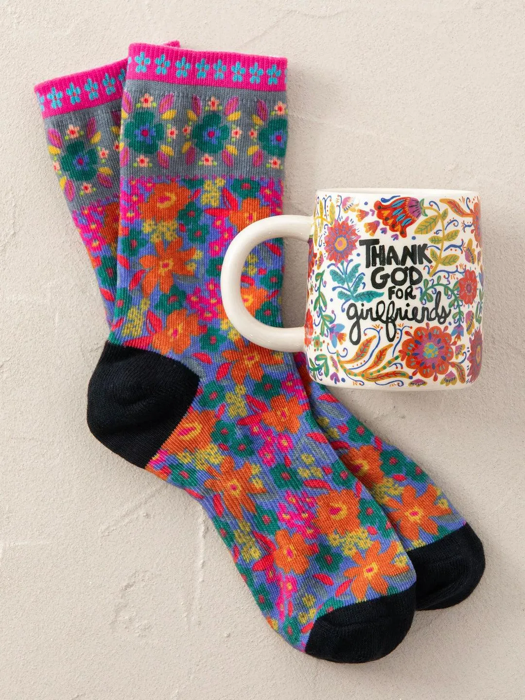 THANK GOD FOR GIRLFRIENDS MUG & SOCK SET