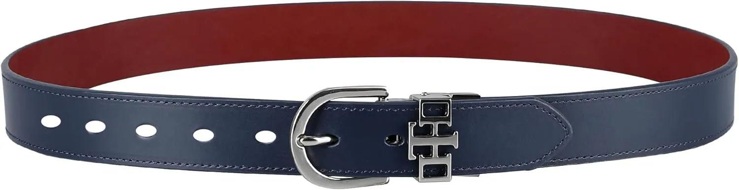 Tommy Hilfiger Women's Two-in-one Reversible Slim Width Casual Leather Belt for Jeans, Trousers and Dresses
