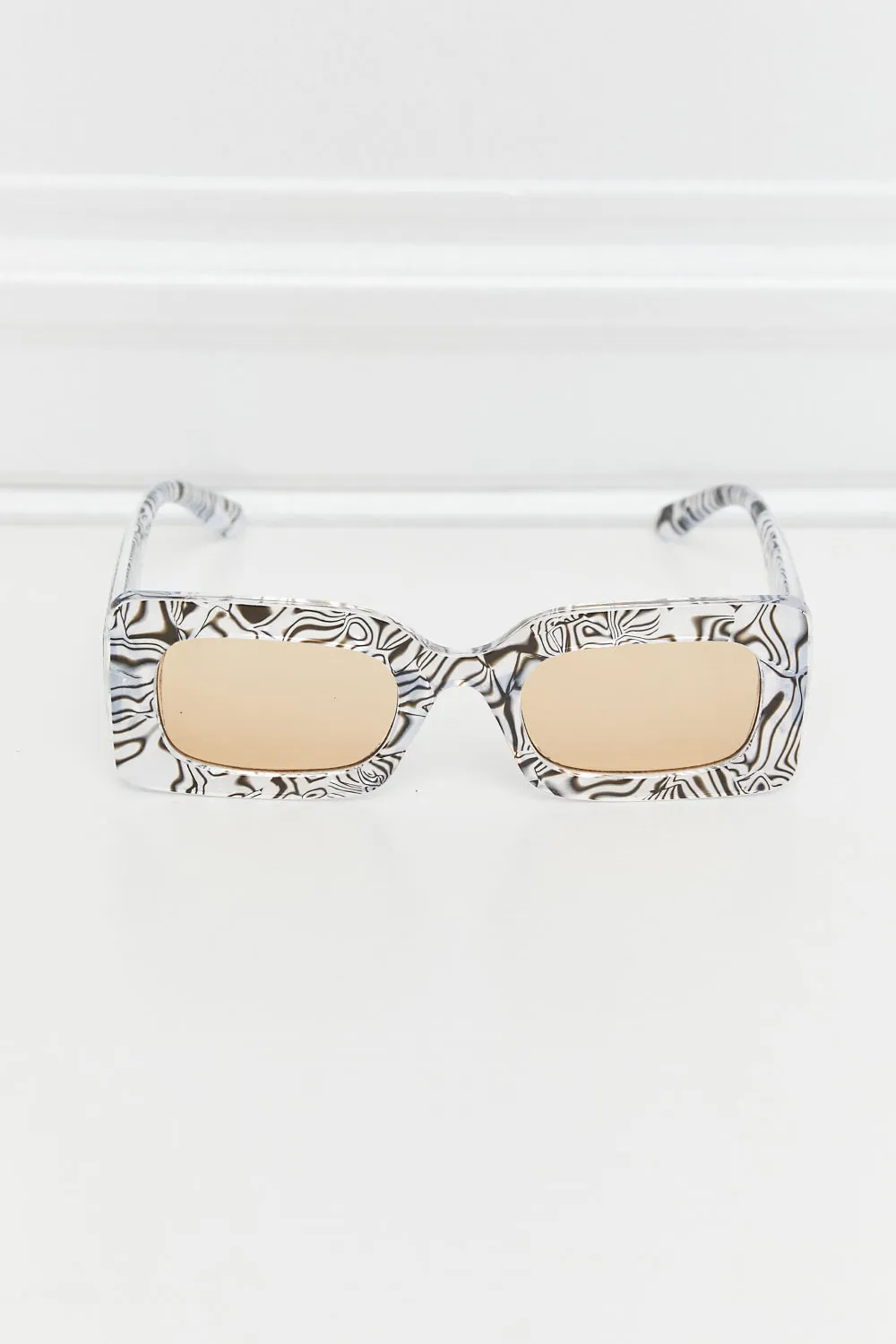 Tortoiseshell Rectangle Polycarbonate Sunglasses - 2 colors