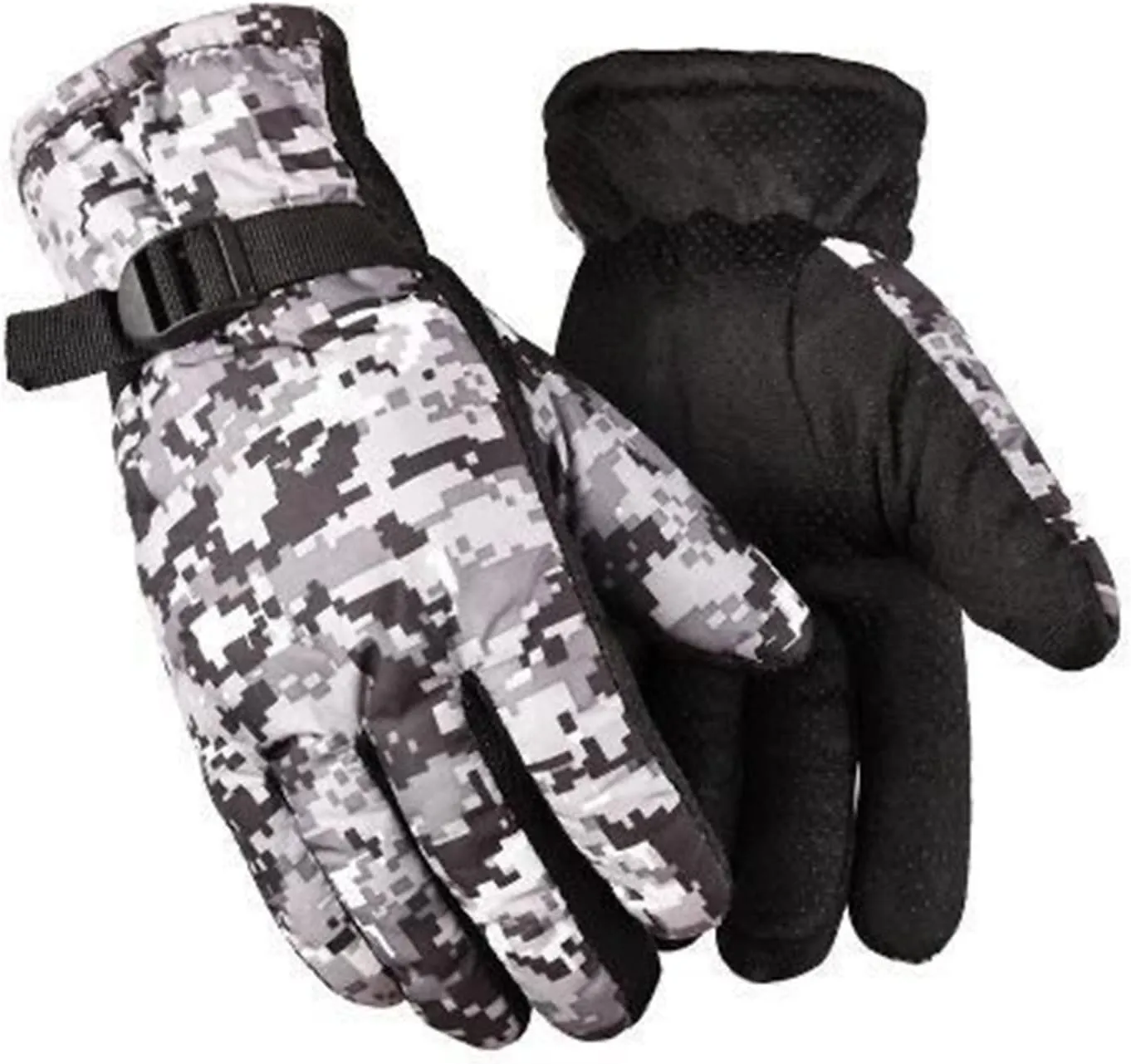 Winter Outdoor Skiing Gloves Windproof Glove Ski Riding Camouflage Warm Mountain Mittens for Women Cold Weather Heated Winter